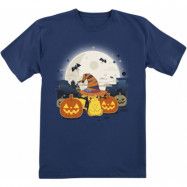 Pokémon - gaming T-shirt - Barn - Pikachu - Halloween - 128 164 - för barn - mörkblå