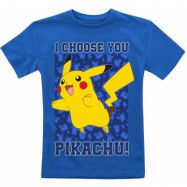 Pokémon - gaming T-shirt - Barn - Pikachu - I Choose You - 104 152 - för barn - blå