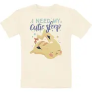 Pokémon - gaming T-shirt - Barn - Pikachu - I Need My Cutie Sleep - 104 128 - för barn - beige
