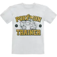 Pokémon - gaming T-shirt - Barn - Pokémon Trainer - 116 152 - för barn - gråmelerad