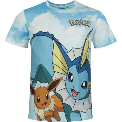 Pokémon - gaming T-shirt - Eveelutions - M XL - för Herr - flerfärgad