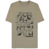 Pokémon - gaming T-shirt - Evoli Evolution - S XXL - för Herr - sand