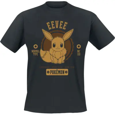 Pokémon - gaming T-shirt - Evoli - L XXL - för  svart