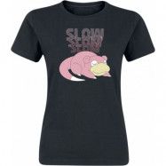 Pokémon - gaming T-shirt - Flegmon - Slow Slow Slowpoke - S XL - för Dam - svart