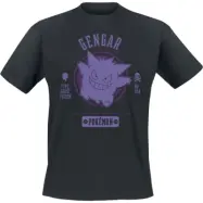 Pokémon - gaming T-shirt - Gengar - S XXL - för  svart