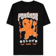 Pokémon - gaming T-shirt - Glumanda Rock - S XXL - för Herr - svart