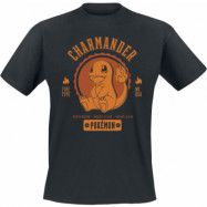 Pokémon - gaming T-shirt - Glumanda - S XXL - för Herr - svart