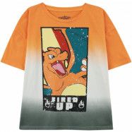 Pokémon - gaming T-shirt - Glurak - 122/128 170/176 - för barn - orange