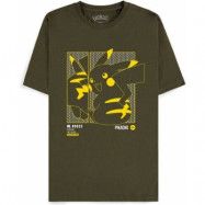 Pokémon - gaming T-shirt - Green Pikachu - S XXL - för Herr - mörkgrön