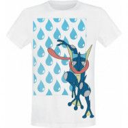 Pokémon - gaming T-shirt - Greninja Water Drop - S XL - för Herr - vit