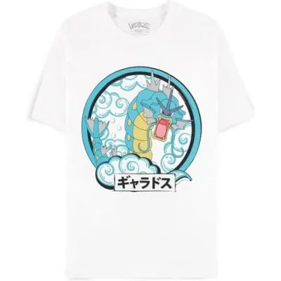 Pokémon - gaming T-shirt - Gyarados - M XL - för Herr - vit