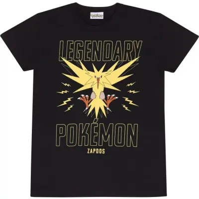 Pokémon - gaming T-shirt - Legendary Zapdos - M XXL - för  svart