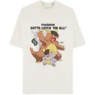 Pokémon - gaming T-shirt - Mega - Kangama - S XXL - för Herr - vit