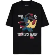 Pokémon - gaming T-shirt - Mega - Lucario - S XXL - för Herr - svart