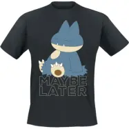 Pokémon - gaming T-shirt - Munchlax - Maybe Later - L XXL - för Herr - svart