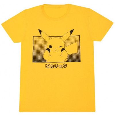 Pokémon - gaming T-shirt - Pikachu Katakana - S L - för  gul