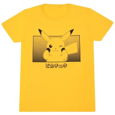 Pokémon - gaming T-shirt - Pikachu Katakana - S L - för  gul