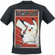 Pokémon - gaming T-shirt - Pikachu - Poster - S XXL - för Herr - svart