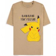 Pokémon - gaming T-shirt - Pikachu - S XXL - för Herr - beige