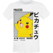 Pokémon - gaming T-shirt - Pikachu - S XXL - för Herr - vit