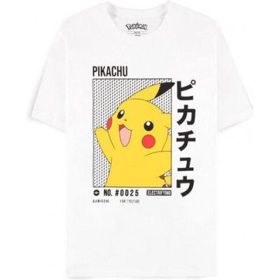 Pokémon - gaming T-shirt - Pikachu - S XXL - för Herr - vit