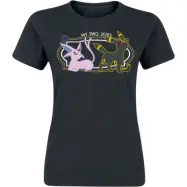 Pokémon - gaming T-shirt - Psiana & Nachtara - My Two Sides - S XL - för Dam - svart