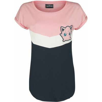 Pokémon - gaming T-shirt - Pummeluff - M L - för Dam - flerfärgad