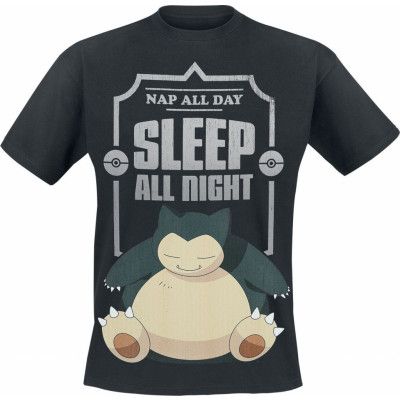 Pokémon - gaming T-shirt - Relaxo - Sleep All Night - L XXL - för  svart