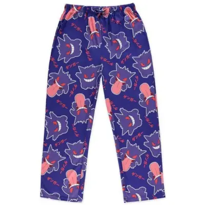 Pokémon - gaming Träningsbyxor - Gengar AOP Men's Jersey Pants - S XXL - för Herr - flerfärgad