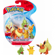 POKÉMON Leksaksfigurer, Flareon, Larvitar & Pikachu 3-pack