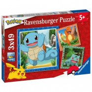 Ravensburger Pokemon Pussel 3x49 bitar