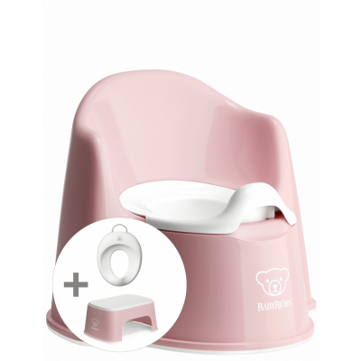 BabyBjörn - Potträningskit - Blekrosa/Vit