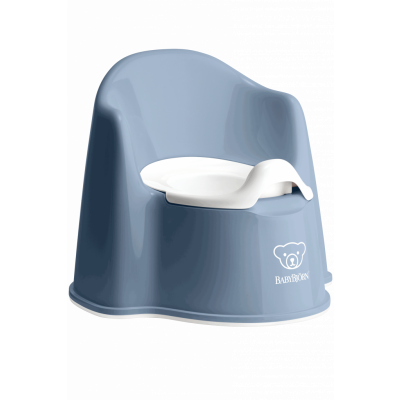 BabyBjörn - Pottstol - Gråblå/Vit