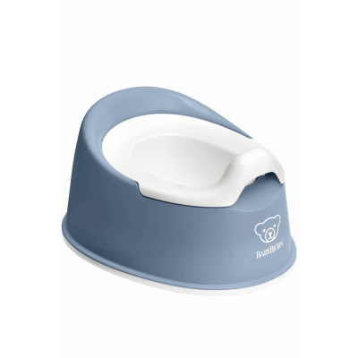 BabyBjörn - Smart Potta - Gråblå/Vit