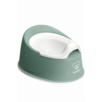 BabyBjörn - Smart Potta - Grågrön/Vit