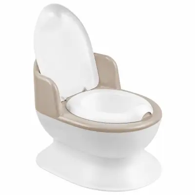 Maltex potta toalettstol, vit/beige
