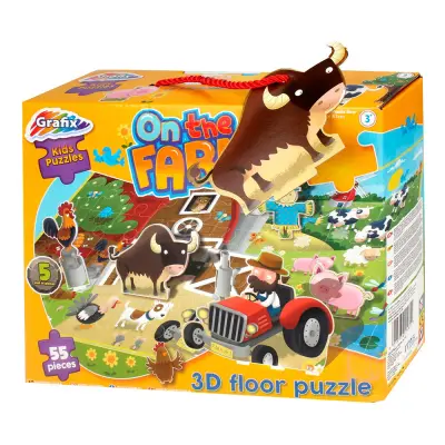 3D Golvpussel On The Farm