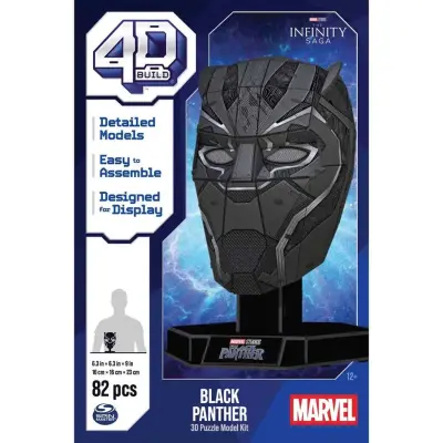 4D Build Pussel Marvel Black Panther - Marvel -  Leksaksaffären