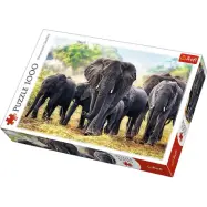 African elephants Pussel 1000 bitar 10442 - Trefl -  Leksaksaffären