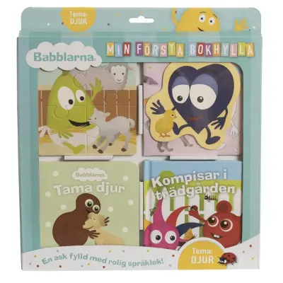 Babblarna Min första bokhylla Djur - Babblarna -  Leksaksaffären