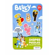 Bluey Tärningsspel Formpussel i metallask - Bluey -  Leksaksaffären