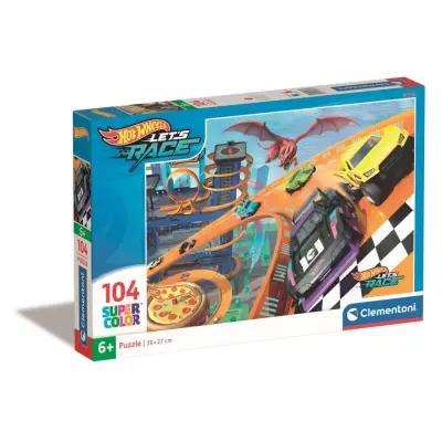 Clementoni Hot Wheels Pussel 104 bitar - Hot Wheels -  Leksaksaffären