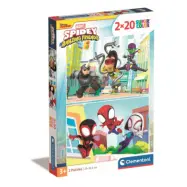 Clementoni Spidey Pussel 2x20 bitar - Spidey and His Amazing Friends -  Leksaksaffären
