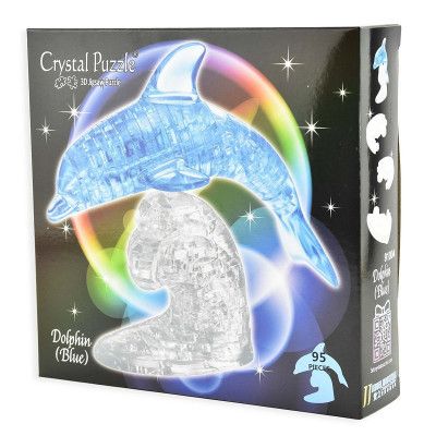 Crystal Puzzle 3D Blå Delfin 95 bitar - Leksaksaffären -  Leksaksaffären
