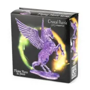 Crystal Puzzle 3D Flygande Häst Lila 42 bitar - Leksaksaffären -  Leksaksaffären