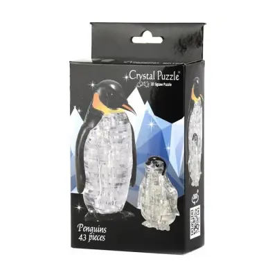 Crystal Puzzle 3D Pingviner 43 bitar - Leksaksaffären -  Leksaksaffären