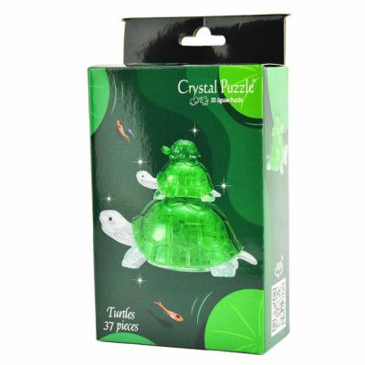 Crystal Puzzle 3D Sköldpaddor 37 bitar - Leksaksaffären -  Leksaksaffären