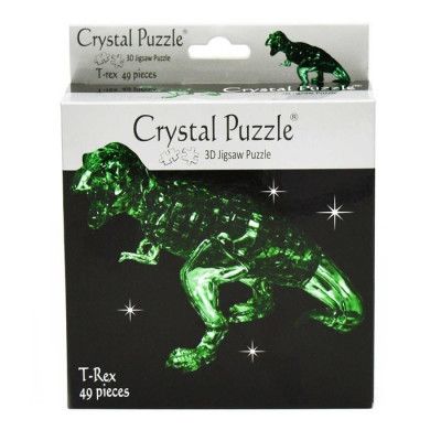 Crystal Puzzle 3D T-Rex Grön 49 bitar - Leksaksaffären -  Leksaksaffären