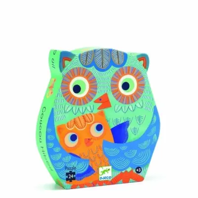Djeco - Hello Owl - 24 Pcs