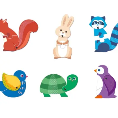 Djeco - Pussel - Articulo Animals